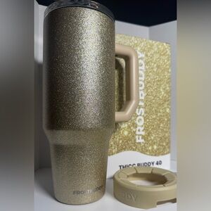 Frost Buddy Thicc Buddy CHAMPAGNE GLITZ 40oz Multi-Use Tumbler NIB